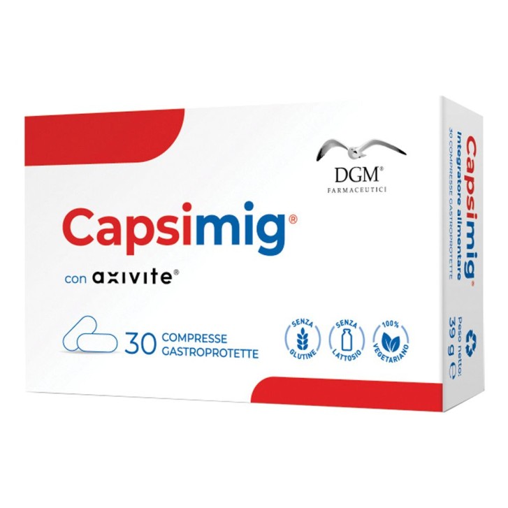 Capsimig 30 Compresse Gastroprotette - Integratore per stati di tensione localizzati
