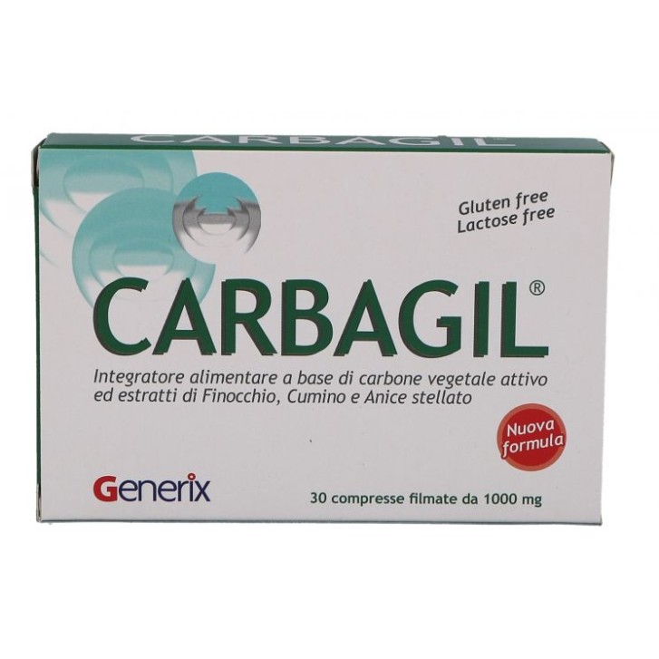 Carbagil 30 Compresse - Integratore Contro Gas Intestinali