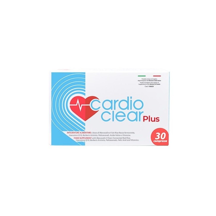 CardioClear Plus 30 compresse - Integratore Benessere Cardiovascolare