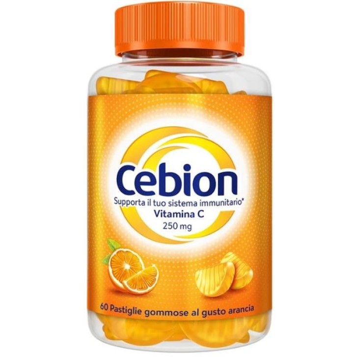 Cebion Vitamina C 250 mg 60 Gommose - Integratore per Difese Immunitarie
