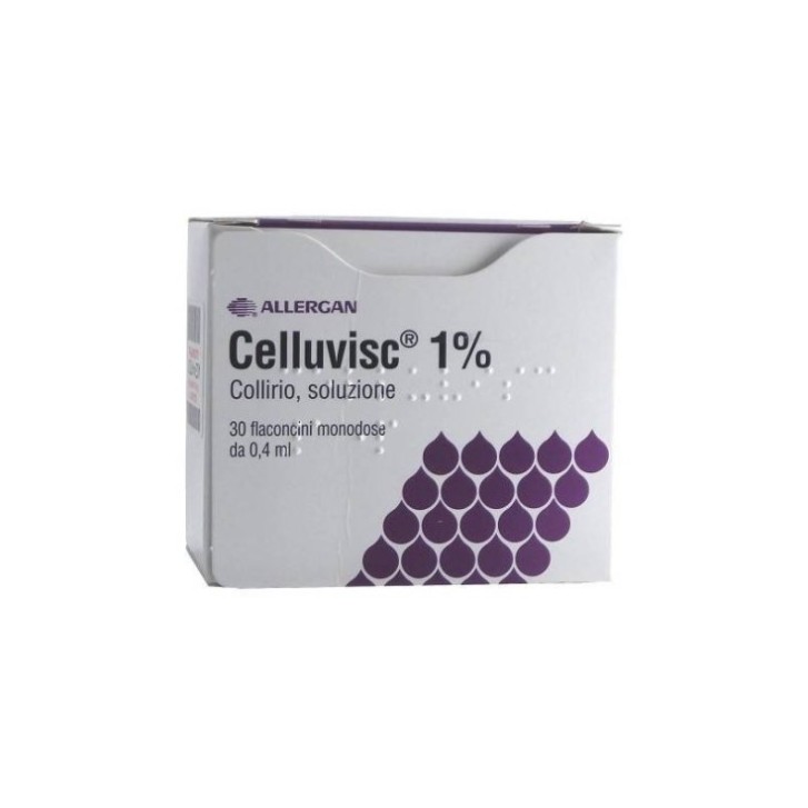 Celluvisc Collirio 10 mg/ml 30 Flaconcini - Farmaco da Banco per Secchezza Oculare