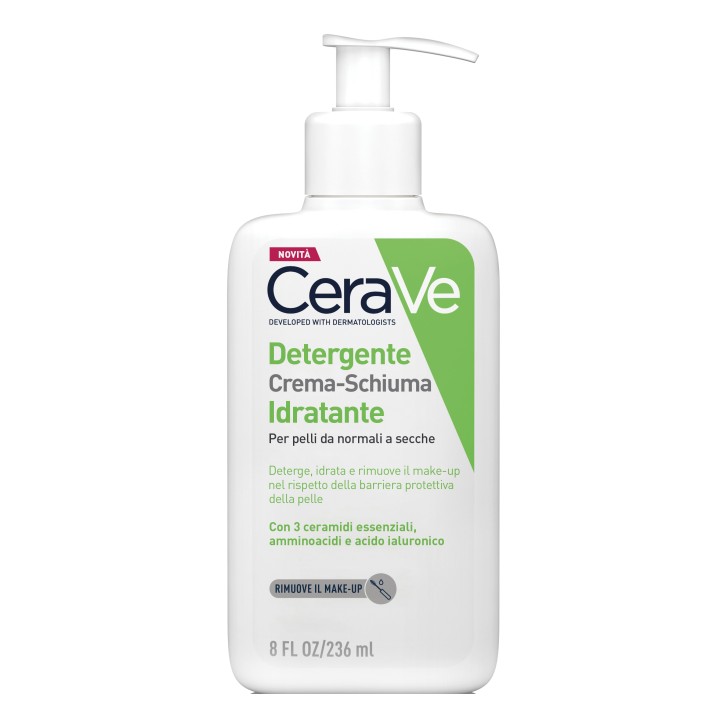 CeraVe Schiuma-Crema Detergente per pelli secche 236 ml