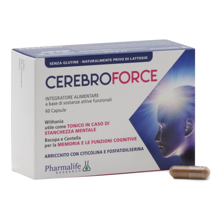 Cerebroforce 60 Capsule - Integratore Memoria e Funzioni Cognitive