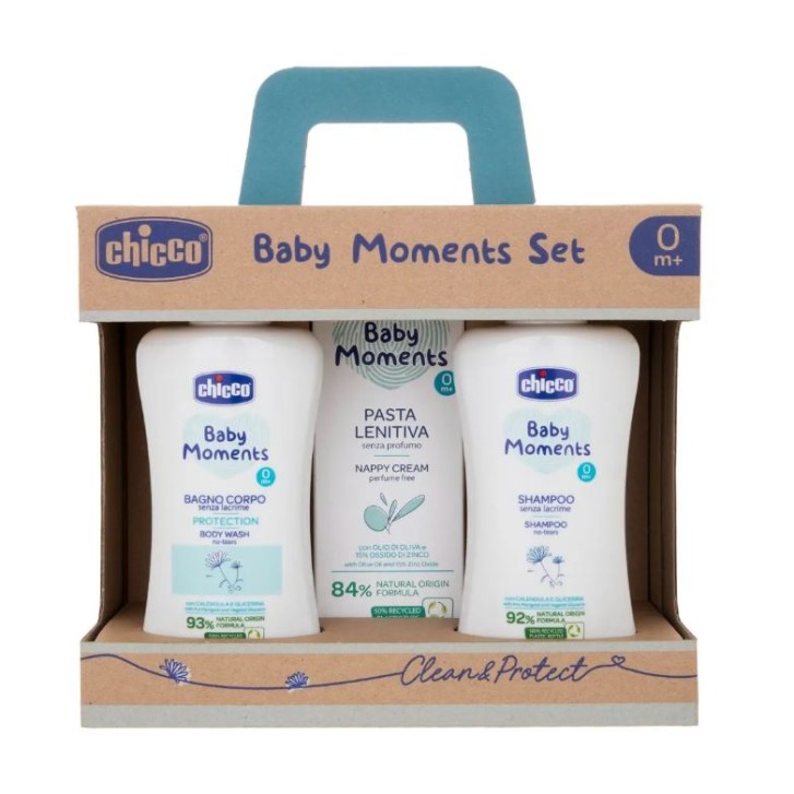 Chicco Baby Moments Set Bagnoschiuma Pelli Delicate