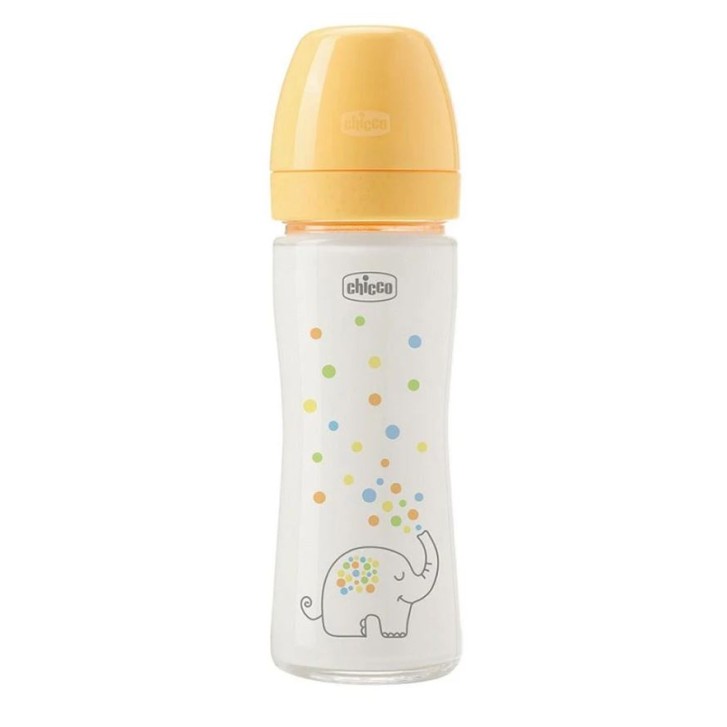 Chicco Biberon Perfect Glass Unisex Silicone 240 ml