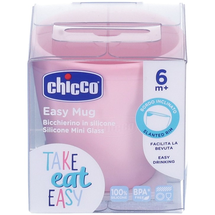Chicco Bicchiere Silicone Rosa 6M+