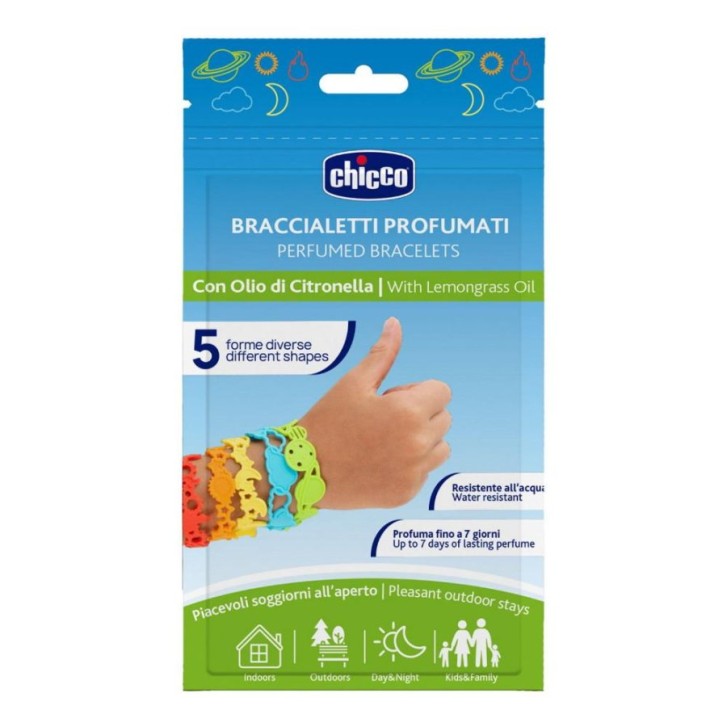 Chicco Braccialetti Profumati alla Citronella 5 Pezzi