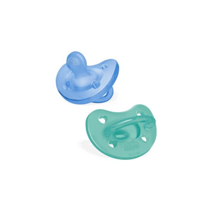 Chicco PhysioForma Soft Gommotto Azzurro 16-36M 2 Pezzi