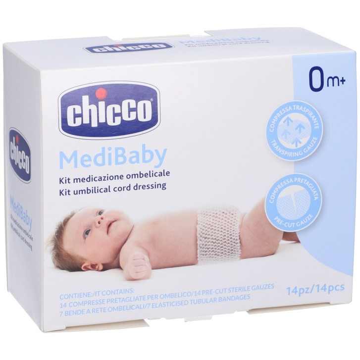 Chicco Medibaby Kit Medicazione Ombelicale 14 pezzi