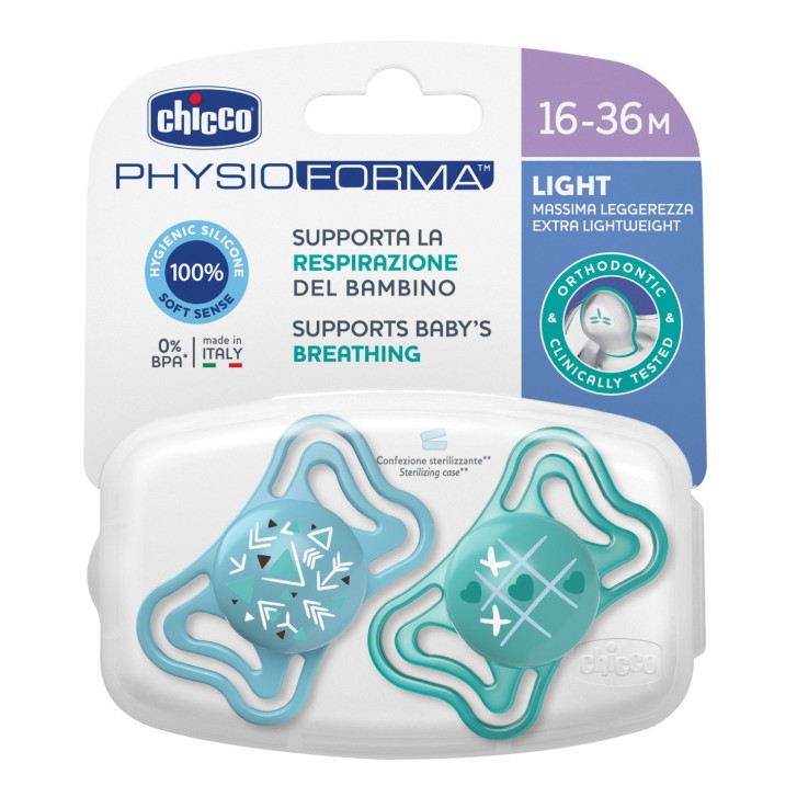 Chicco PhysioForma Light Azzurro 16-36 Mesi 2 Pezzi