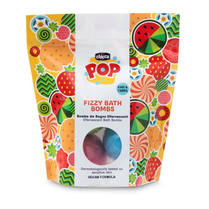 Chicco Pop Fizzy Bombe da Bagno 3 Pezzi