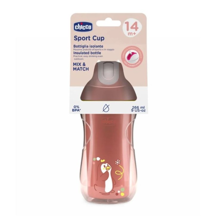 Chicco Tazza Sport Rosa 14M+ 266 ml
