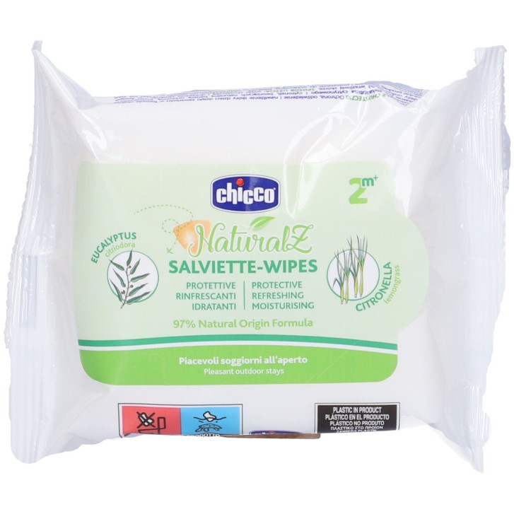 Chicco Zanza Salviette Natural 20 pezzi