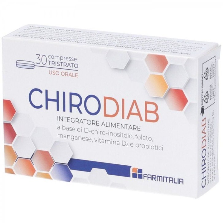 Chirodiab 30 Compresse Tristrato - Integratore per Metabolismo dei Carboidrati