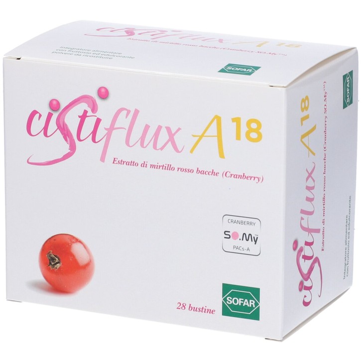 Cistiflux A 18 28 bustine - Integratore Benessere Vie Urinarie