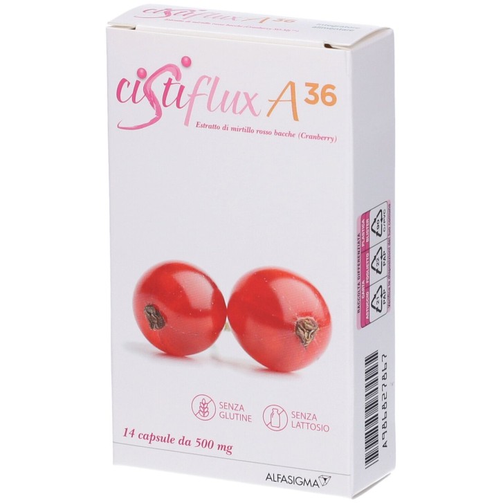 Cistiflux A 36 14 capsule - Integratore Benessere Vie Urinarie