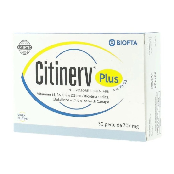 Citinerv Plus 30 Perle - Integratore per sistema nervoso