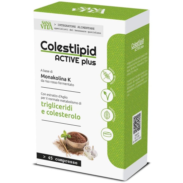 Sanavita Colestlipid Plus 45 Compresse - Integratore per il Colesterolo