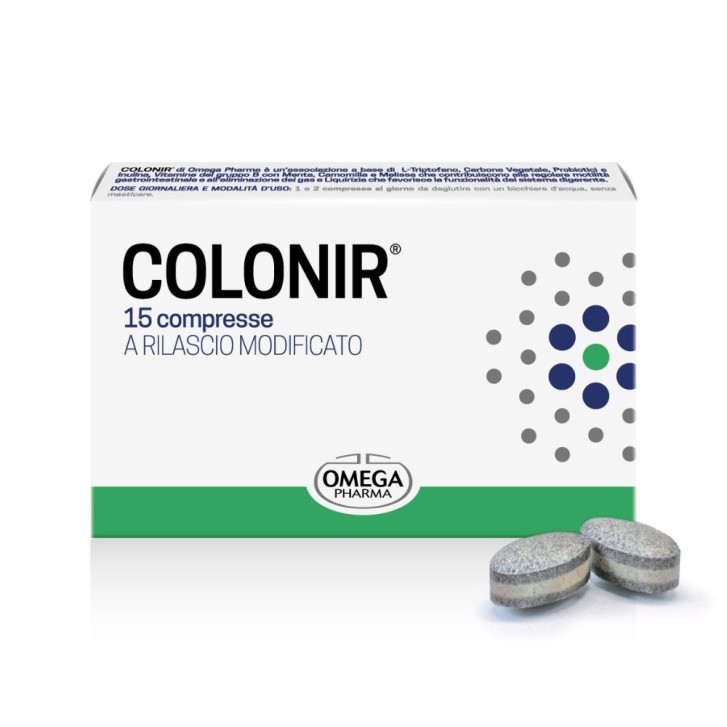 Colonir 15 Compresse - Integratore per Motilit&agrave; Intestinale, Gas e Digestione