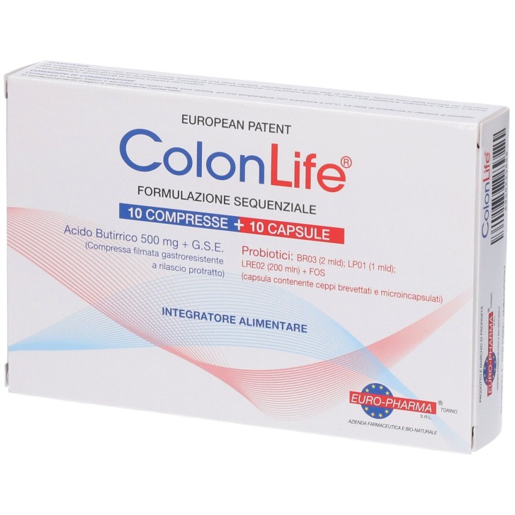 ColonLife 10 Compresse + 10 Capsule - Alimento a Fini Medici Speciali