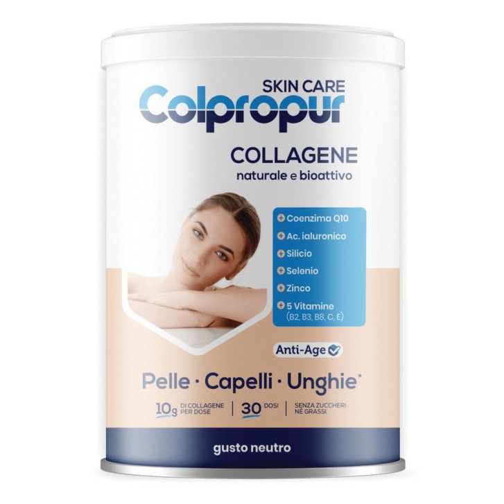 Colpropur Collagene Skin Care gusto Neutro 306 grammi - Integratore Pelle Unghie e Capelli