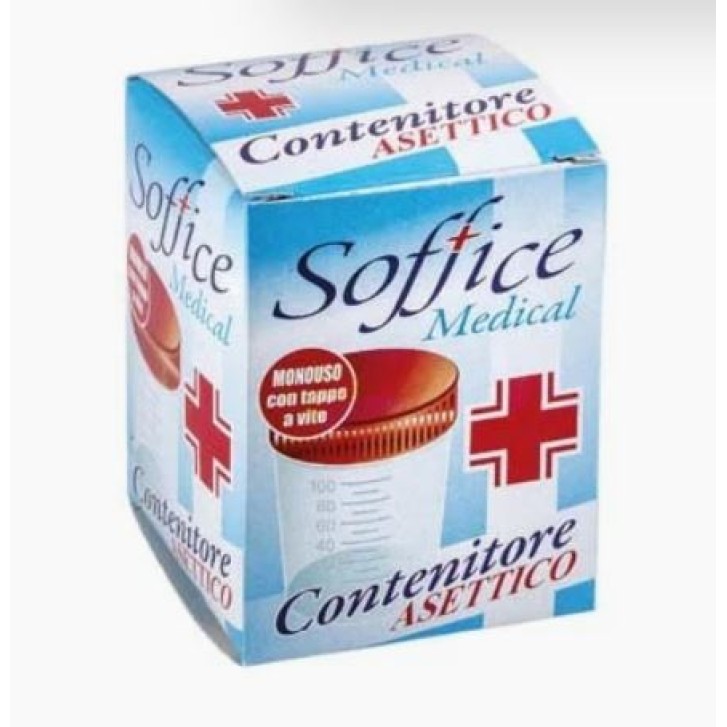 Soffice Medical Contenitore per Urine Sterile con tappo