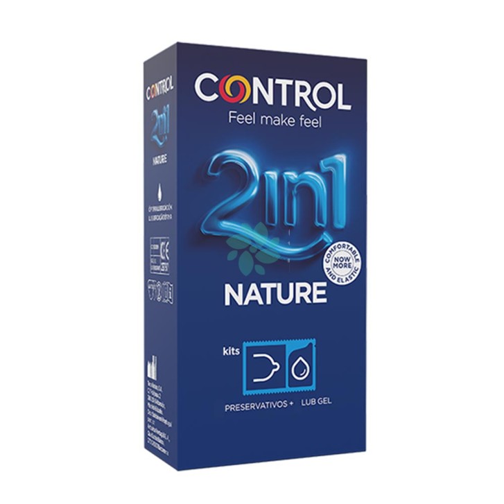 Control 2in1 Profilattici + Gel Lubrificante Nature 3 Kit