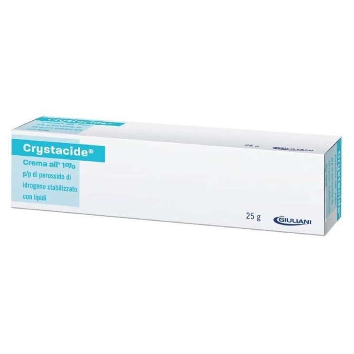 Crystacide Crema 1% 25 g - Antisettico per Infezioni Cutanee
