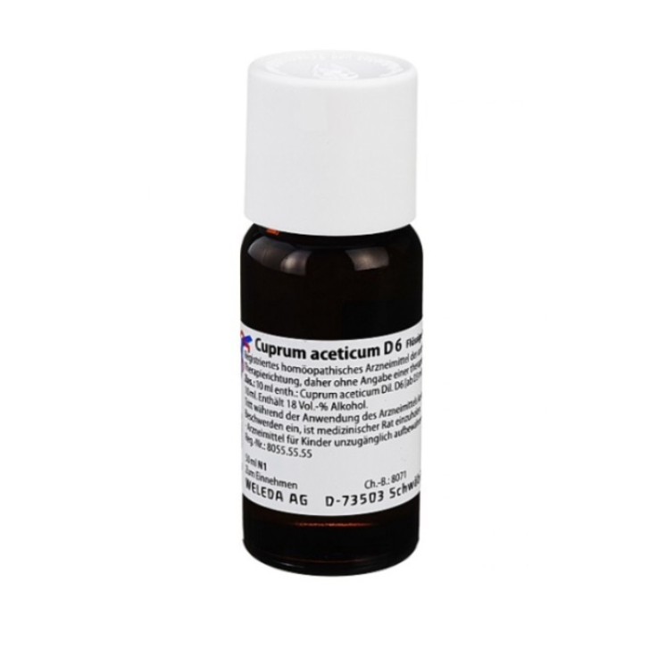 Weleda Cuprum Aceticum D6 Gocce Omeopatiche 50 ml