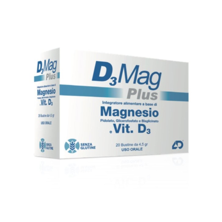 D3 Mag Plus 20 Bustine - Integratore Magnesio