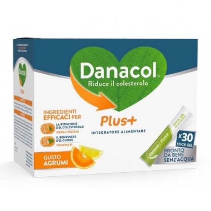Danacol Plus+ 30 stick da 15 ml - Integratore Controllo Colesterolo