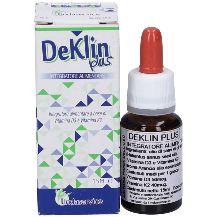 Deklin Plus 15 ml - Integratore Vitamina D3 e K2