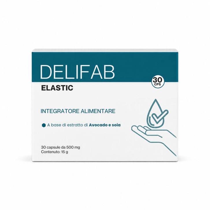 Delifab Elastic 30 Capsule - Integratore con Avocado e Soia