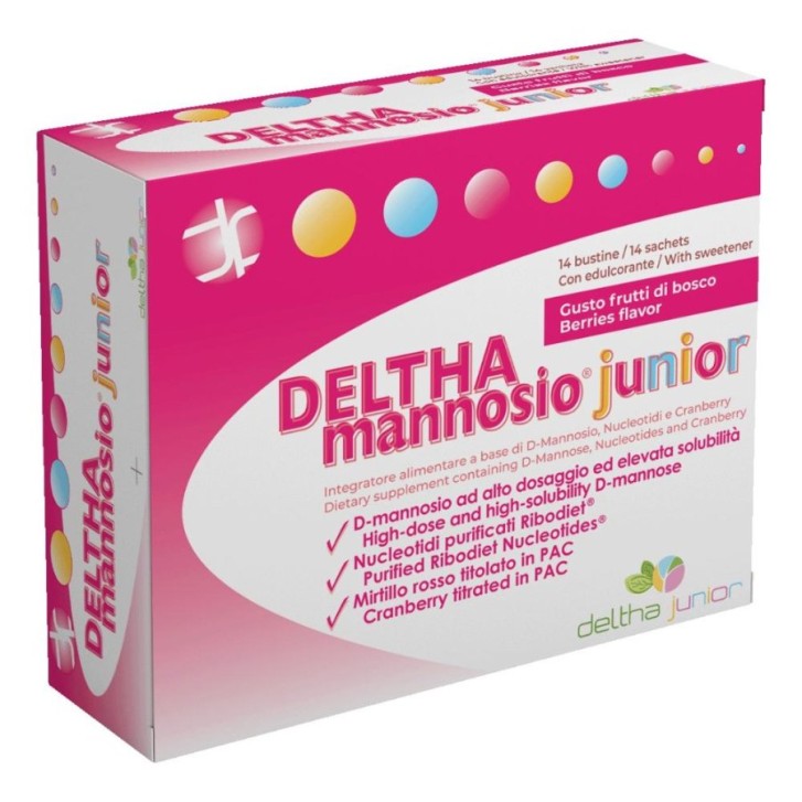 Deltha Mannosio Junior 14 bustine - Integratore Vie Urinarie Bambini