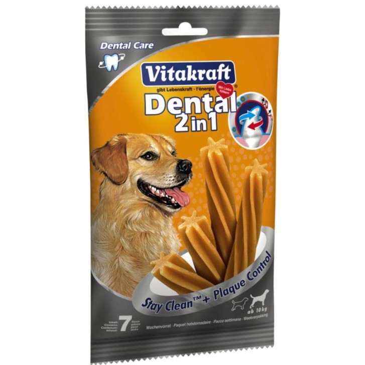 Dental 2in1 Medium Bastoncini Cani 7 pezzi