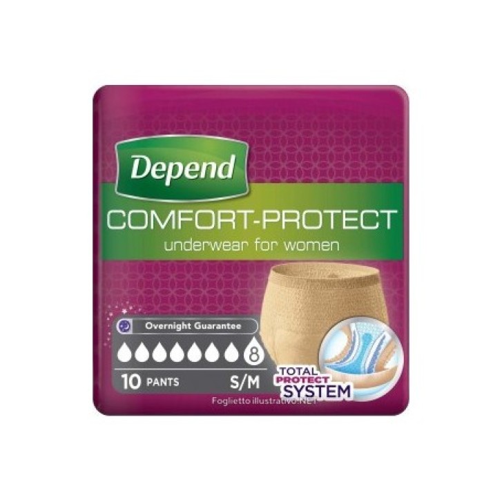 Depend Comfort Protect Donna Mutandina Super Taglia S/M
