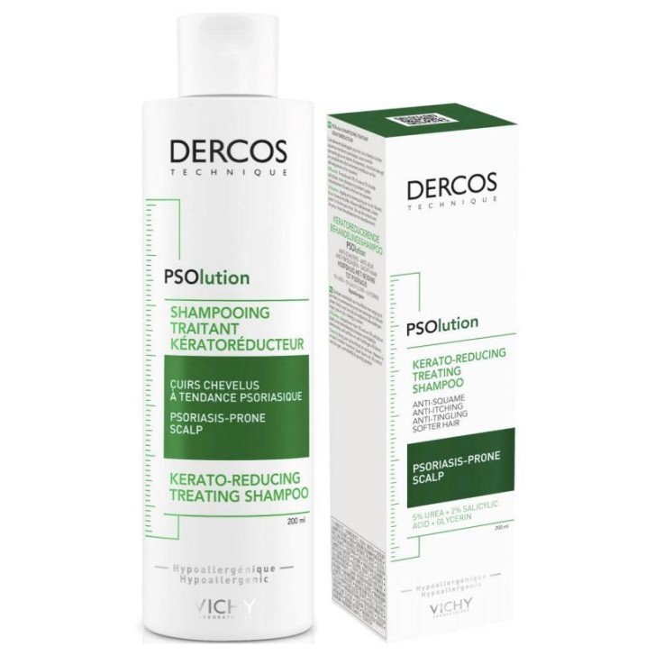 Vichy Dercos Shampoo Psolution Cheratoriduttore per la Psoriasi 200 ml
