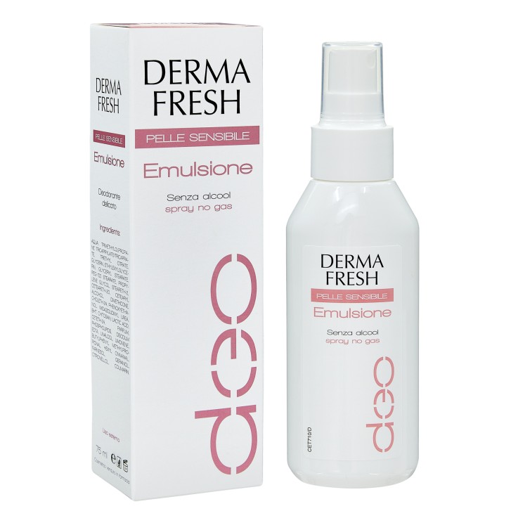 Dermafresh Deodorante Emulsione per Pelle Sensibile Spray 75 ml
