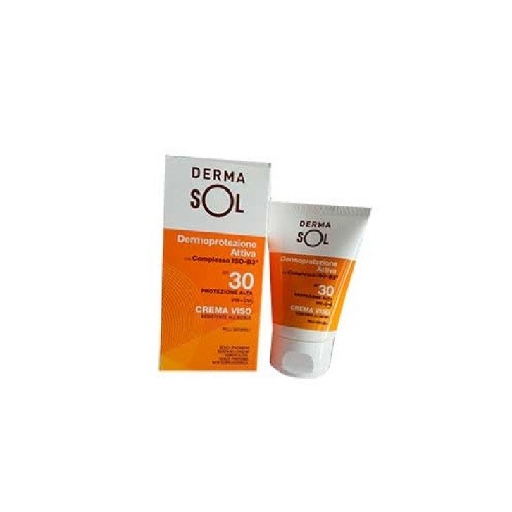 Dermasol Crema Solare SPF 30 Protezione Viso 50 ml