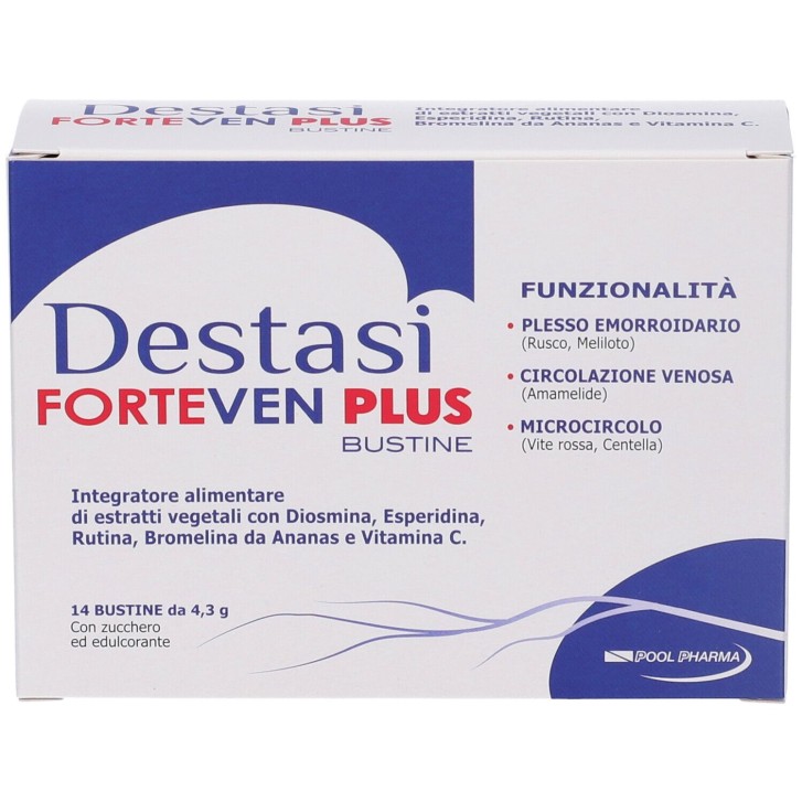 Destasi Forteven Plus 14 Bustine - Integratore Gambe Gonfie e Pesanti