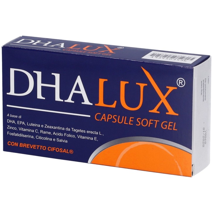 Dhalux 30 Capsule Molli - Integratore per Vista