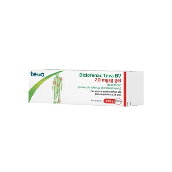 Diclofenac Gel Teva 20mg/g 100 grammi