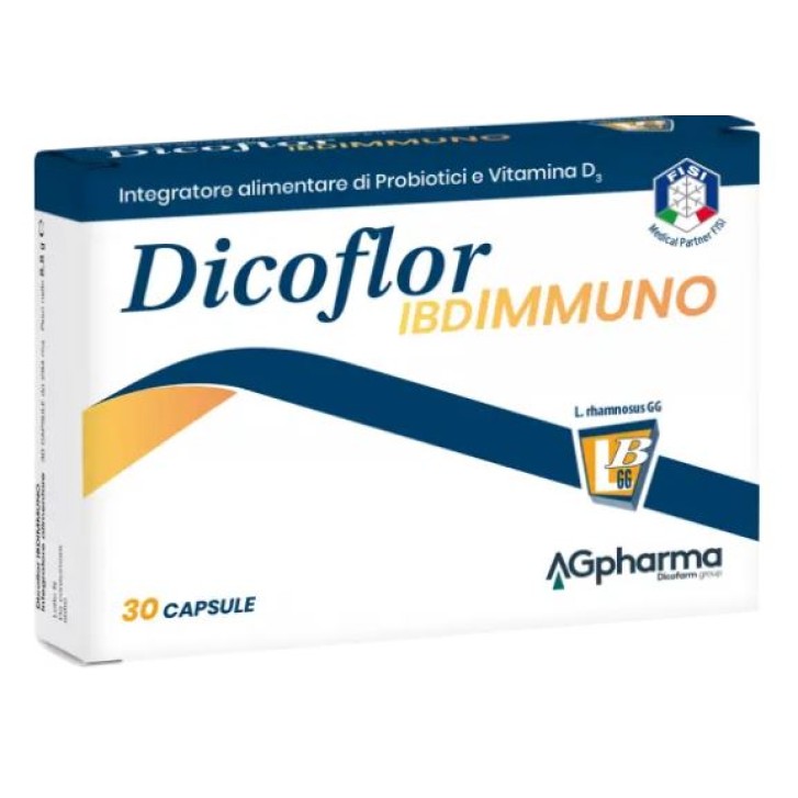 Dicoflor IBDImmuno 30 capsule - Integratore Probiotici e Vitamina D3 