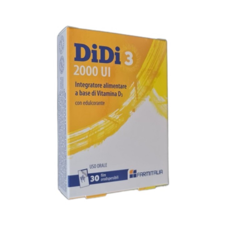 DiDi 3 2000 UI 30 Film Orodispersibili - Integratore Vitamina D3