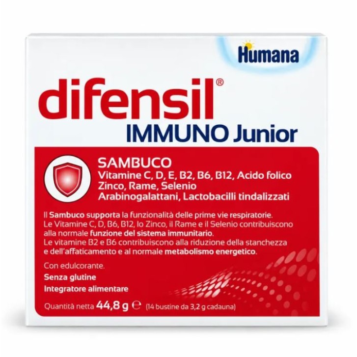 Difensil Immuno Junior 14 Bustine - Integratore per Difese Immunitarie