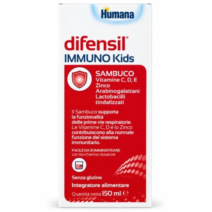 Difensil Immuno Kids 150 ml - Integratore per Difese Immunitarie dei Bambini