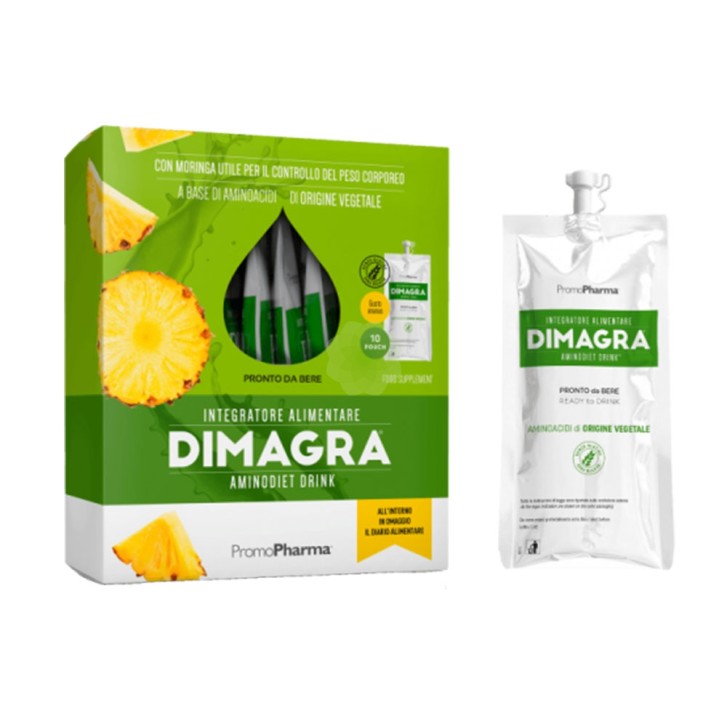 Dimagra AminoDiet Drink Ananas 10 Pouch da 80 grammi PromoPharma