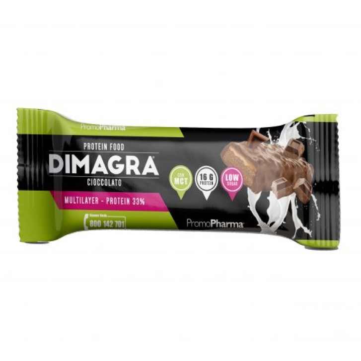Dimagra Protein Bar Barretta al Cacao Proteica PromoPharma 50 grammi