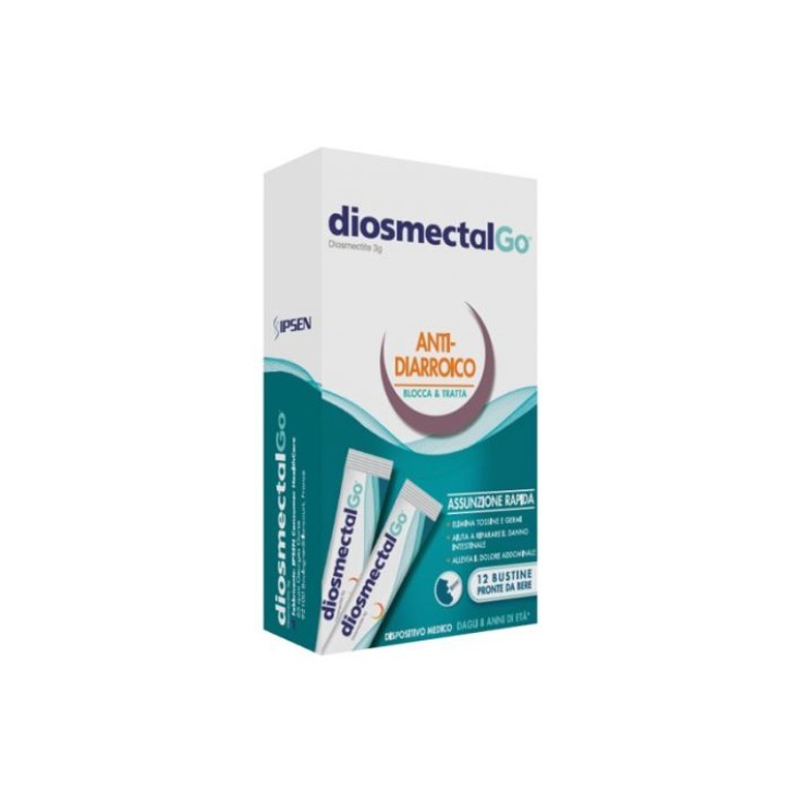 DiosmectalGo 12 Bustine - Integratore Antidiarroico