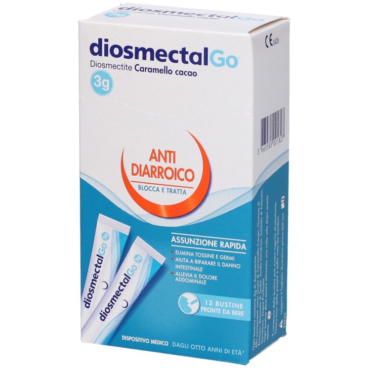 Diosmectalgo Caramello Cacao 12 stick - Dispositivo Medico Antidiarroico